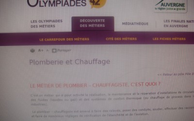 La plomberie aux Olympiades des métiers !