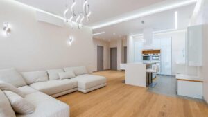 Salon avec un parquet